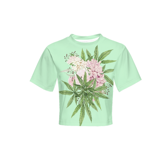 Buy Myself Flowers Cropped T-Shirt